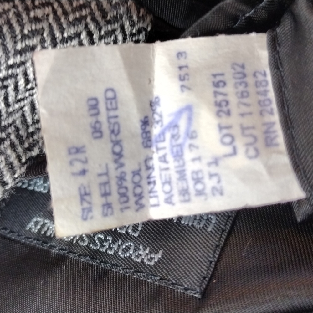 RoundTree & Yorke for Dillards 100% Worsted Wool Fully Lined Men’s Blazer - Picture 8 of 8